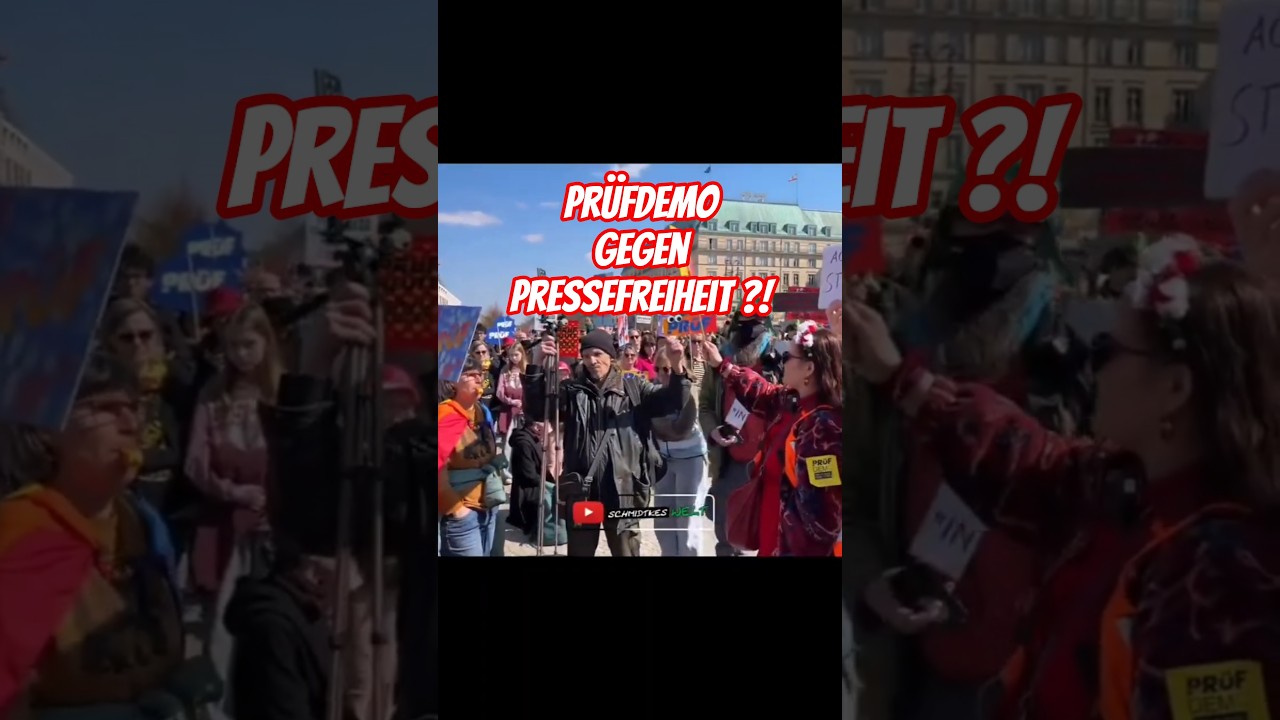 Pr&uuml;fdemo: Linke gegen Pressefreiheit?! @friedrichsberger wird bedr&auml;ngt | 12.04.2026