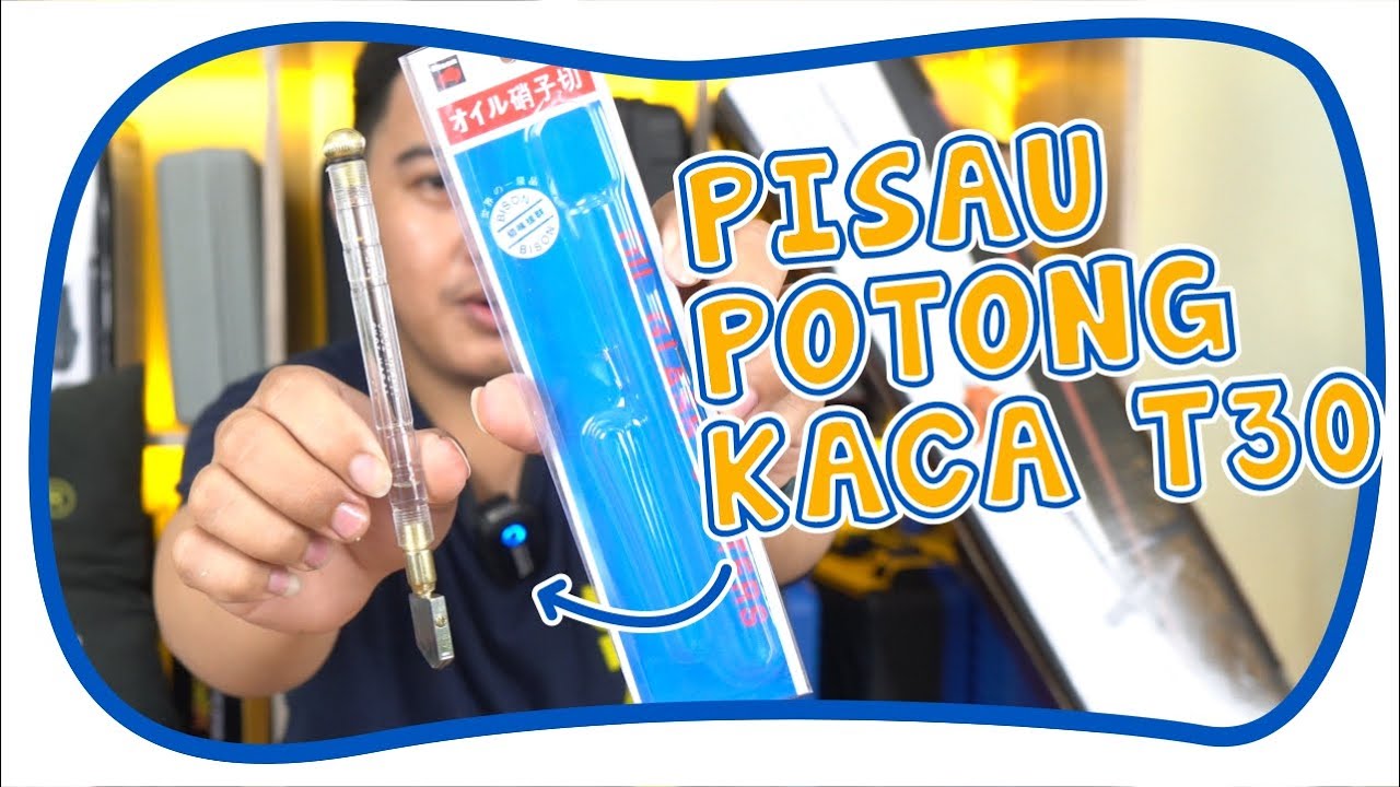 Review & Test BISON TC-30 Alat Pemotong Kaca Minyak Oil Glass Cutter Pisau Potong