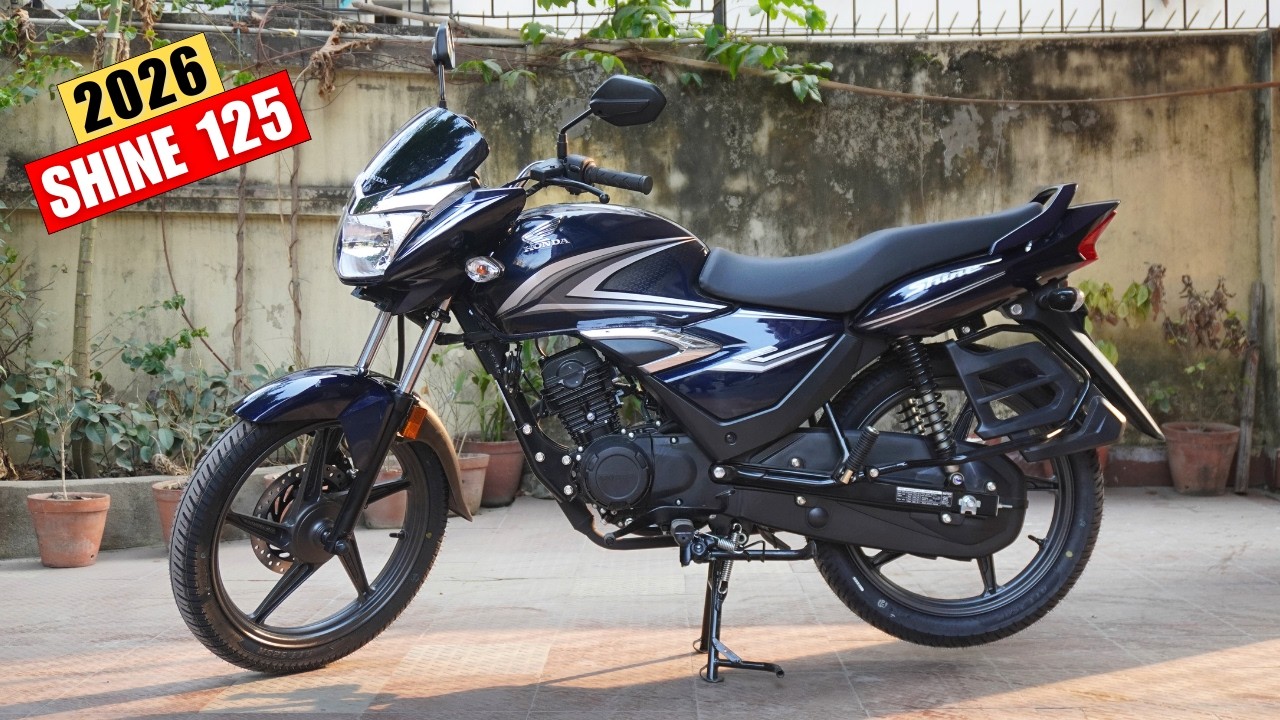 2026 Honda Shine 125 Disc Review - On Road Price & All Colors | Mileage