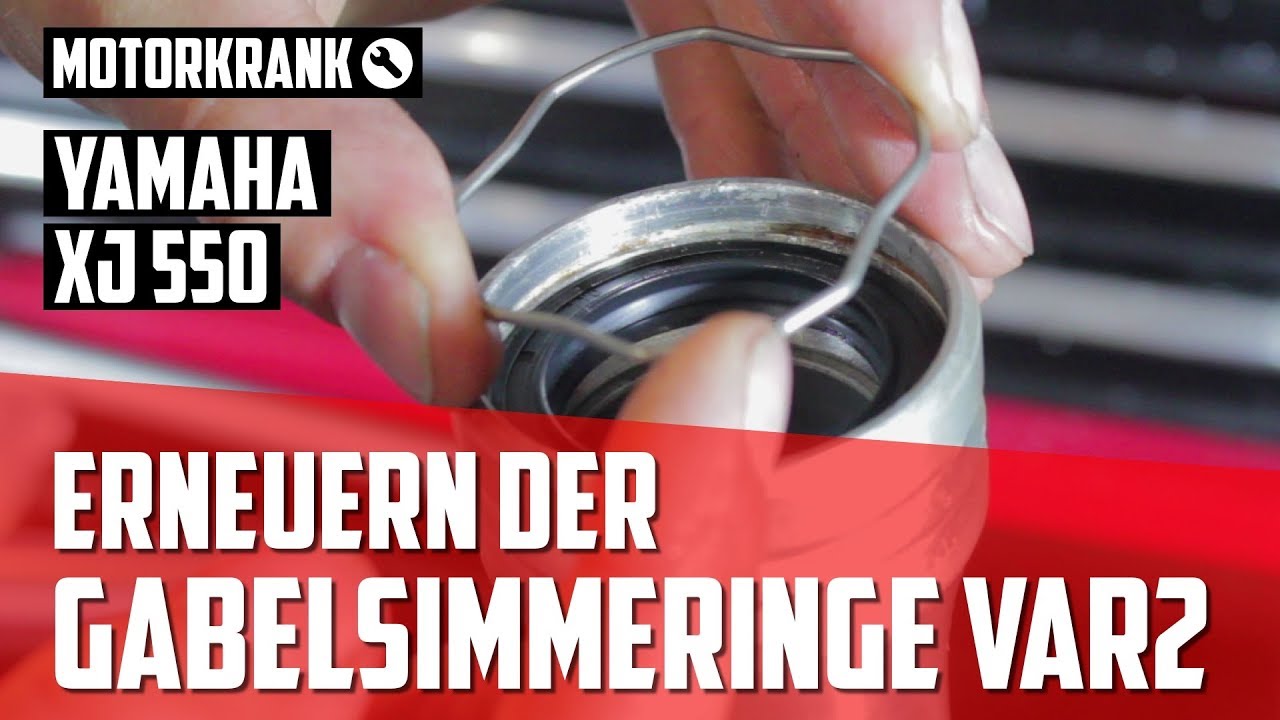 Gabelsimmeringe ersetzen und Gabelölwechsel // Yamaha XJ550