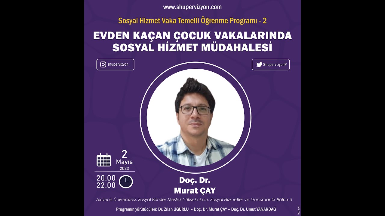 14. Ders: Evden Kaçan Çocuk Vakalarında Sosyal Hizmet Müdahalesi