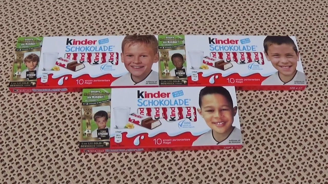 3X Kinder Schokolade mit Ferrero Teamsticker Unboxing!!!
