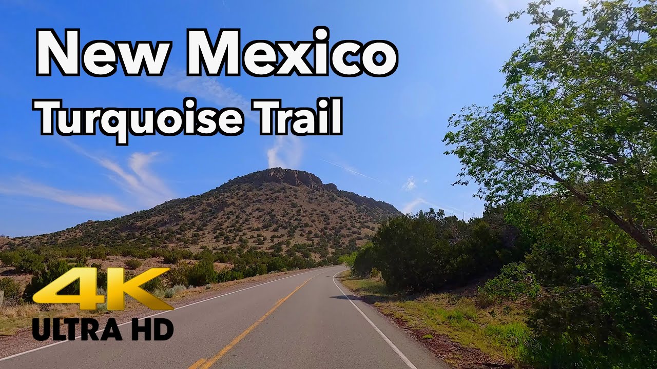 Turquoise Trail Scenic Byway in New Mexico | Drive between Albuquerque and Santa Fe | 4K