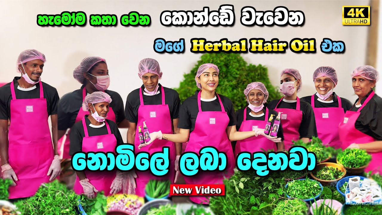 නොමිලේ ලබා දෙනවා..!!! හැමෝම කතා වෙන. කොන්ඩේ වැවෙන. මගේ herbal hair oil එක. | Piumi Srinayaka 2025