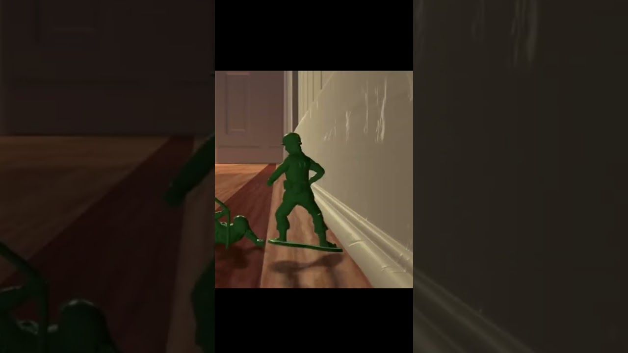 Toy soldiers' moves..