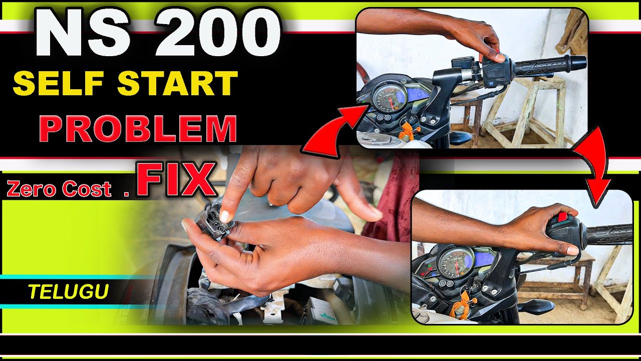 NS 200 Bs6 SELF START  PROBLEM HOW TO FIX