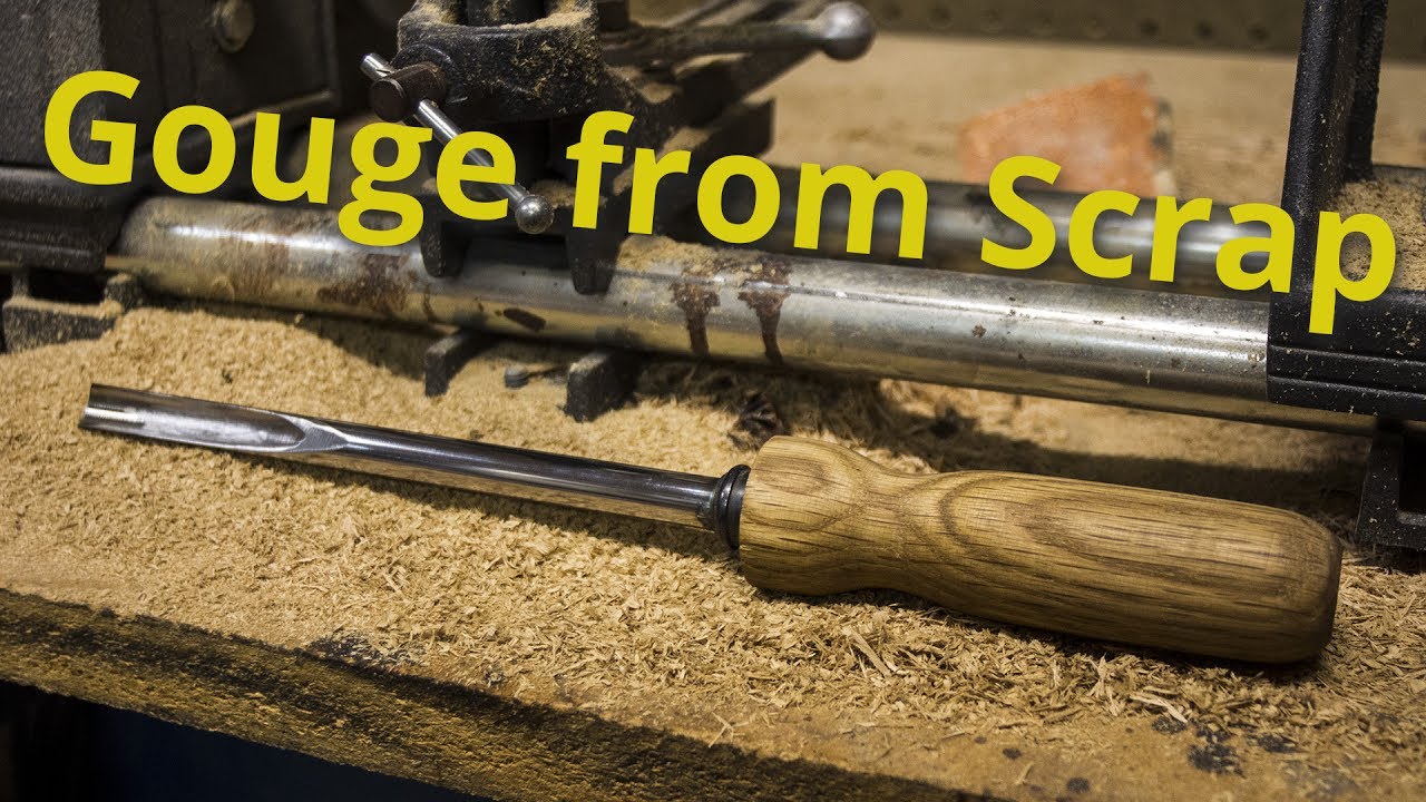 Making a Lathe Gouge from a Shock Absorber