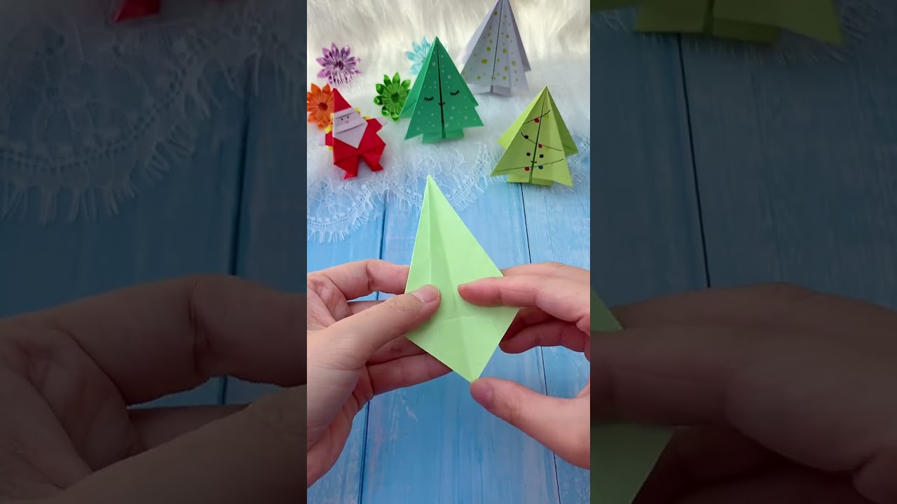 Festive Crafts: DIY Christmas Tree, Santa Claus, and Flower Creations