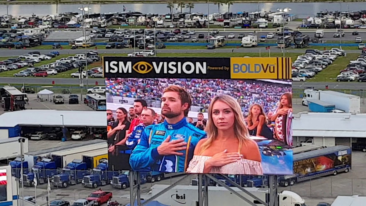 Daytona International Speedway - patriotism at its finest - Coke Zero Sugar 400 - 7th July 2018