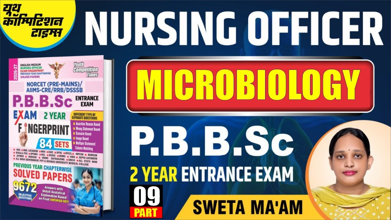 Nursing Officer | P.B.B.Sc Exam Fingerprint 🔥 |  Microbiology -09 | Expected Ques L-30