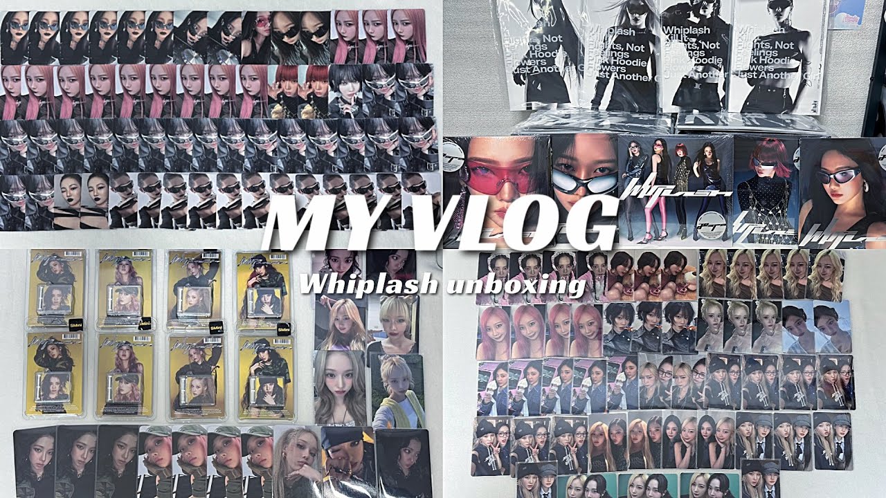 【MY VLOG】#4 Whiplashアルバム開封祭り‼︎aespaコア爆発で最高すぎる‼︎長ロング動画で失礼します…