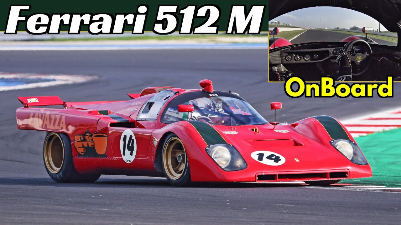 1971 Ferrari 512 M Re-Creation DHG Racing Car - Test Day with Nicky Pastorelli Onboard. Misano Track