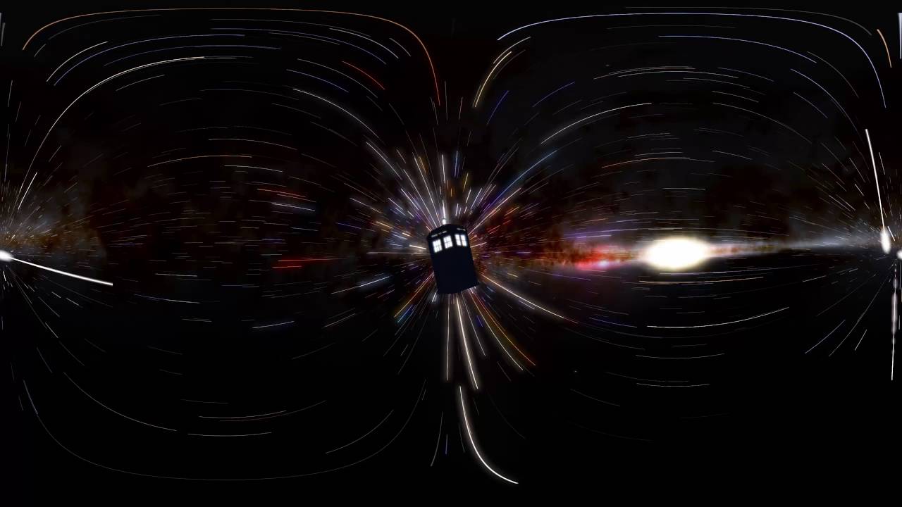 Tardis flying through space