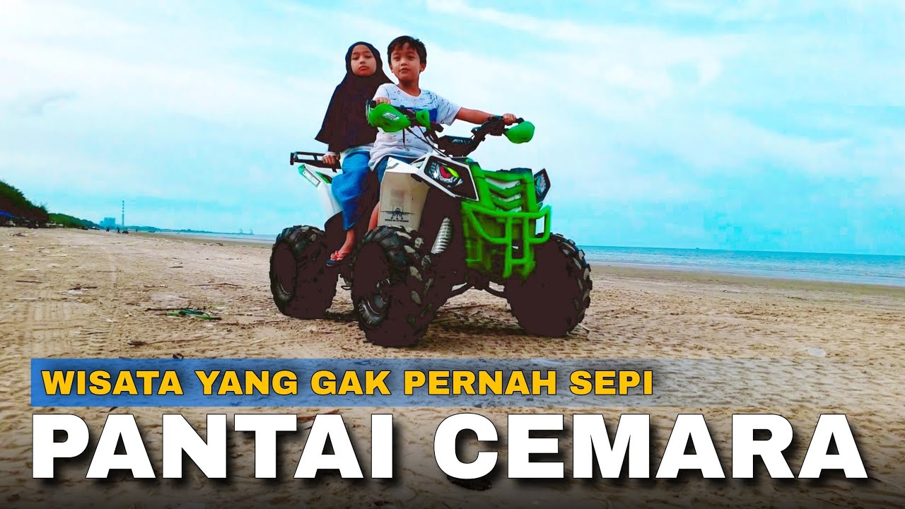 PANTAI CEMARA TUBAN JATIM, SUASANA SORE PANTAI YANG BERSIH DAN INDAH - Cak Hanto