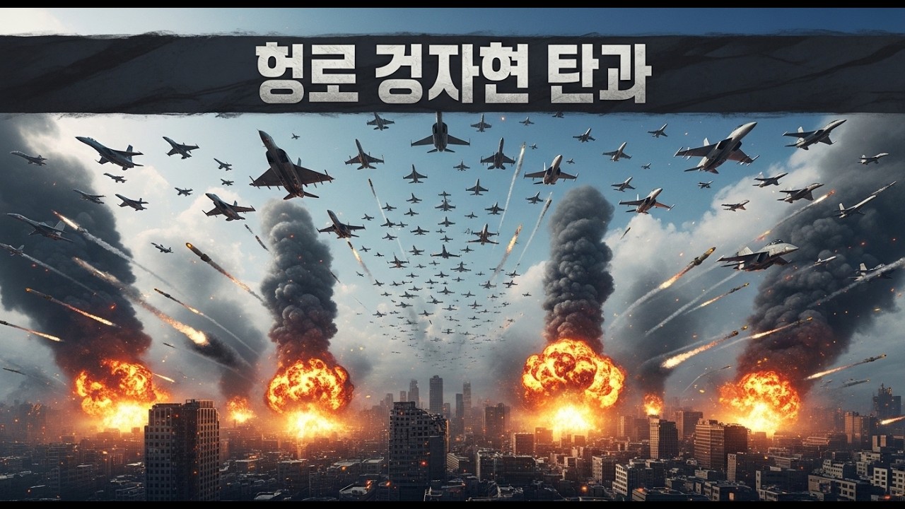 하늘이 뒤덮였다&hellip; 대규모 전투기 공습 시작