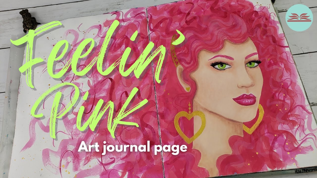 Creating a Whimsical Mixed media Girl | Valentine&rsquo;s art journal theme
