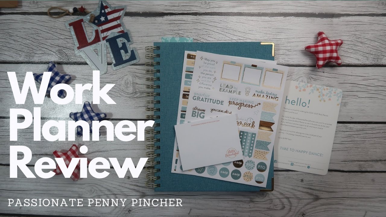 Work Planner 2024 25 by the Passionate Penny Pincher