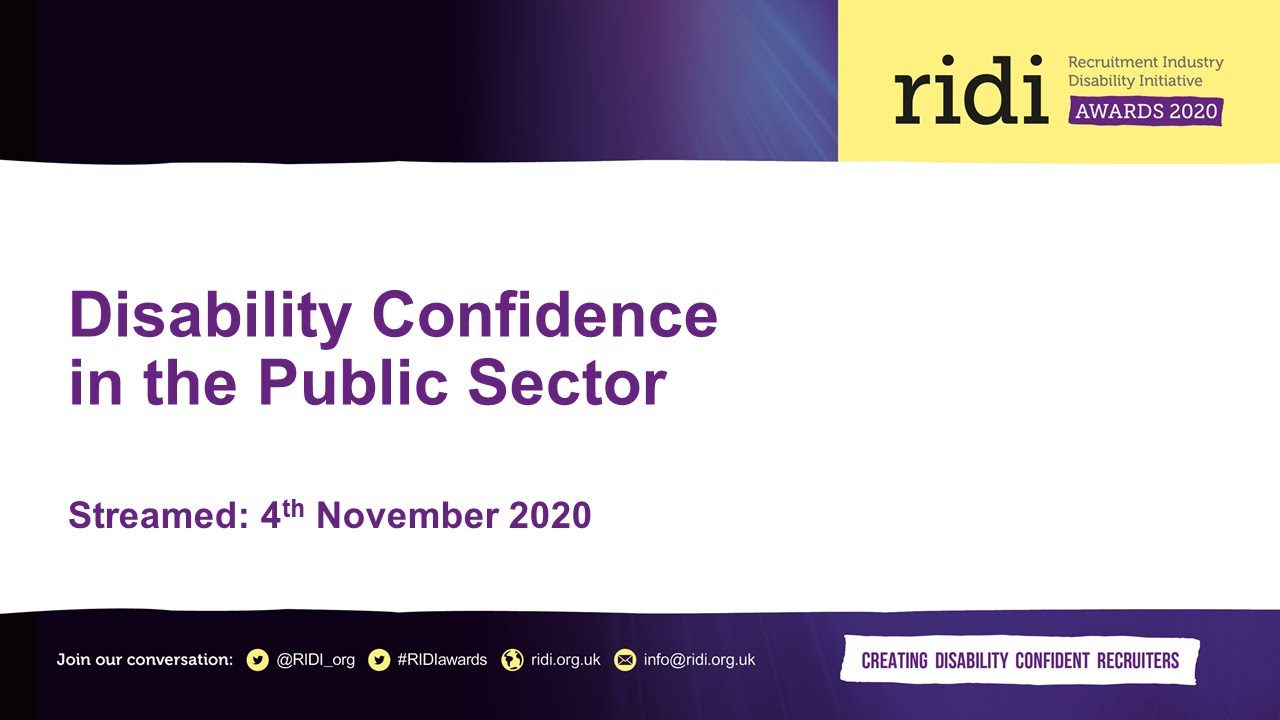 RIDI Awards 2020: Disability Confidence in the Public Sector Roundtable