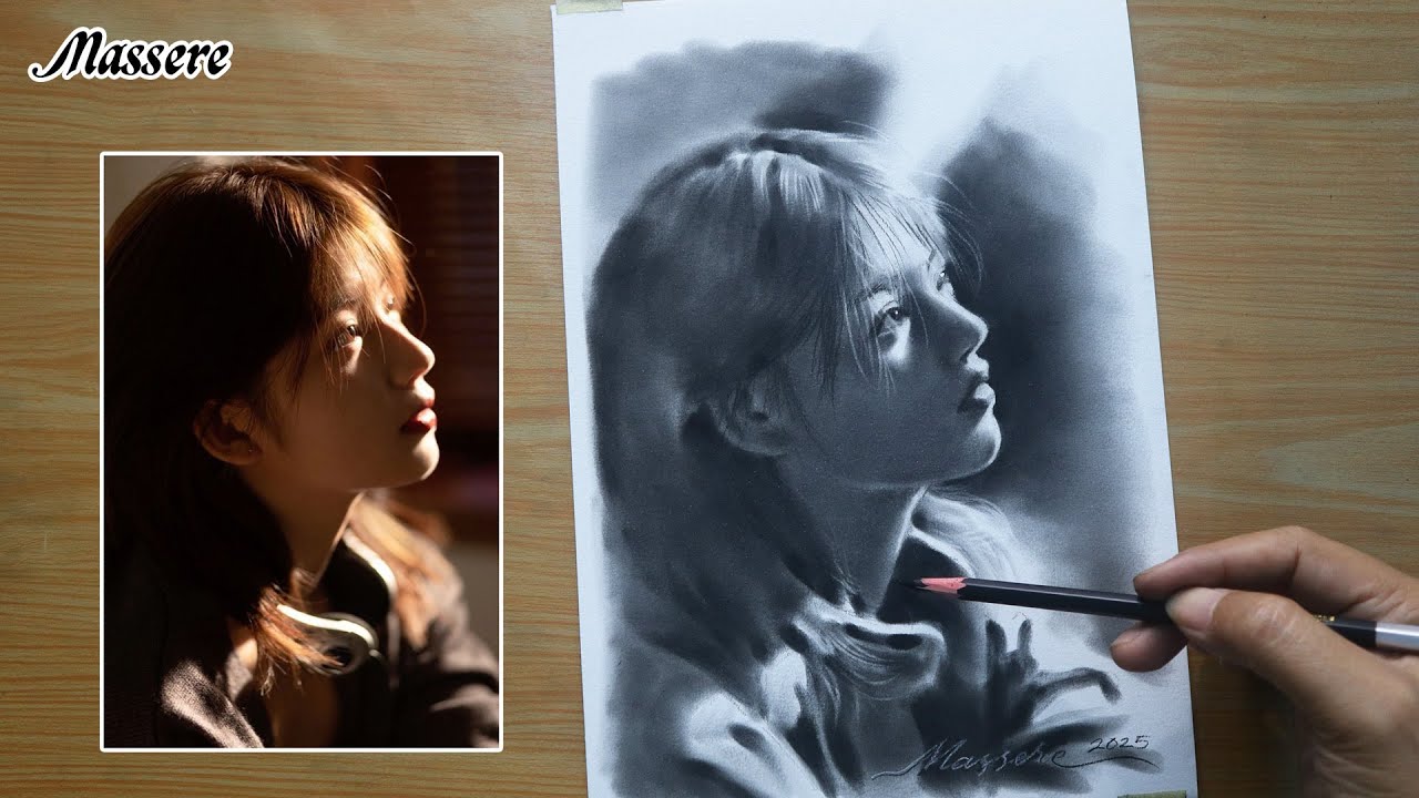 How to Draw Beautiful Girl Portrait Human Face Pencil Drawing Step by Step for Beginners