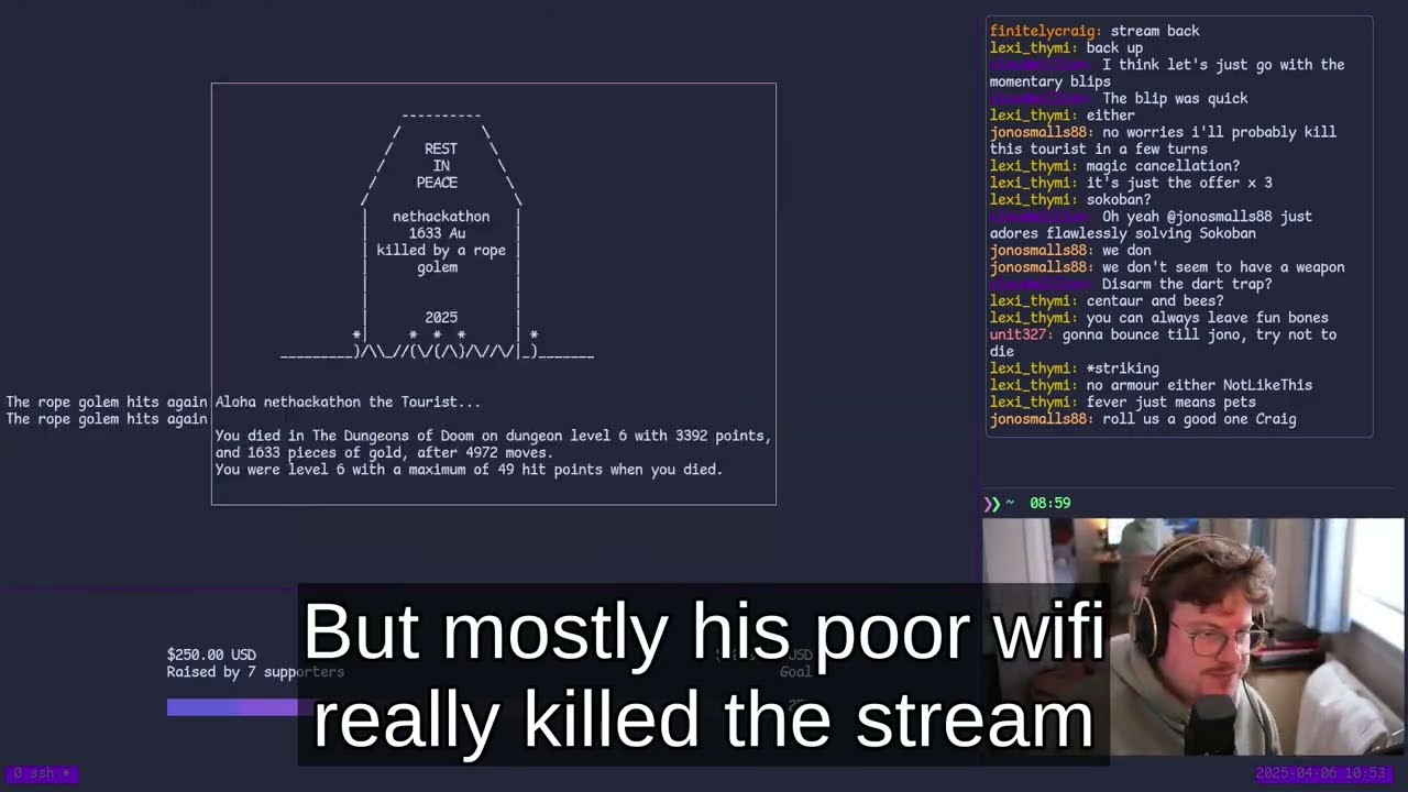 Every Death in Nethackathon April 2025