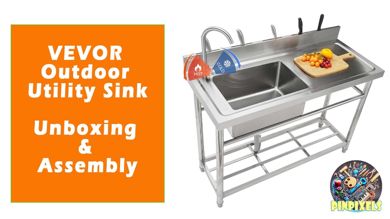 #Unboxing & #Assembly #vevor stainless #steel #sink #outdoor #diy