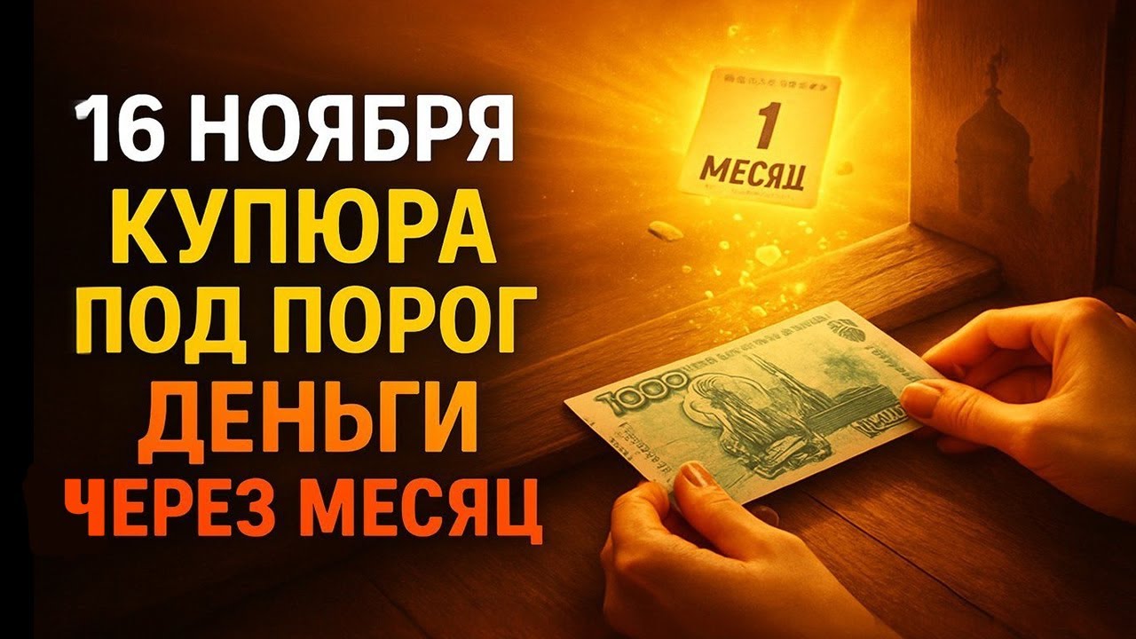 16 НОЯБРЯ: Положите крупную купюру под порог на ночь — деньги придут в дом
