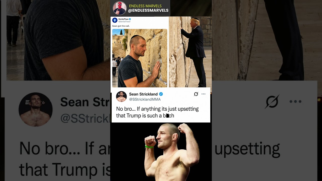 Sean Strickland Fires Shot at Donald Trump 🔥 #ufc
