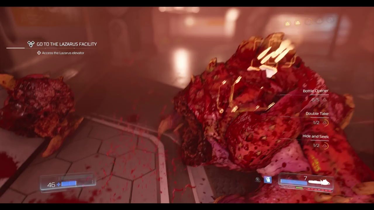 DOOM - Chainsaw Kill: Pinky Demon (SLOW MOTION)