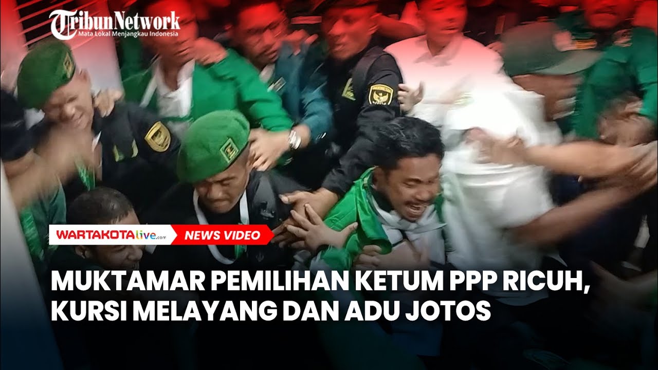 BREAKING NEWS! Muktamar Pemilihan Ketum PPP Ricuh, Kursi Melayang dan Adu Jotos