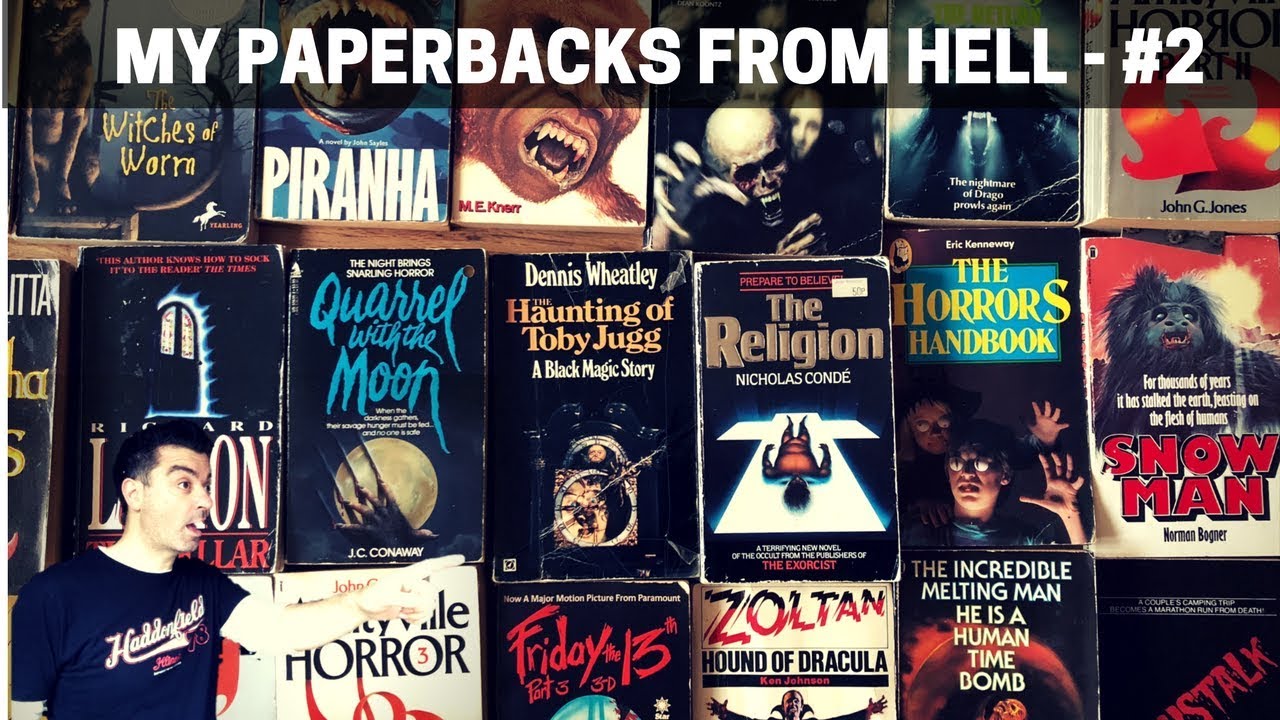 MY 'PAPERBACKS FROM HELL' Part 2 - Vintage 70s and 80s Horror Paperbacks (Witches, Killers!)