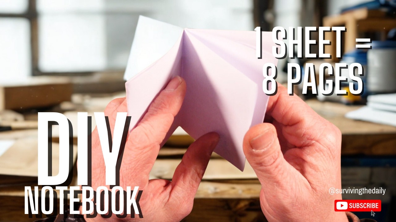 The Best Free EDC Notebook Hack (1 Sheet = 8 Pages)