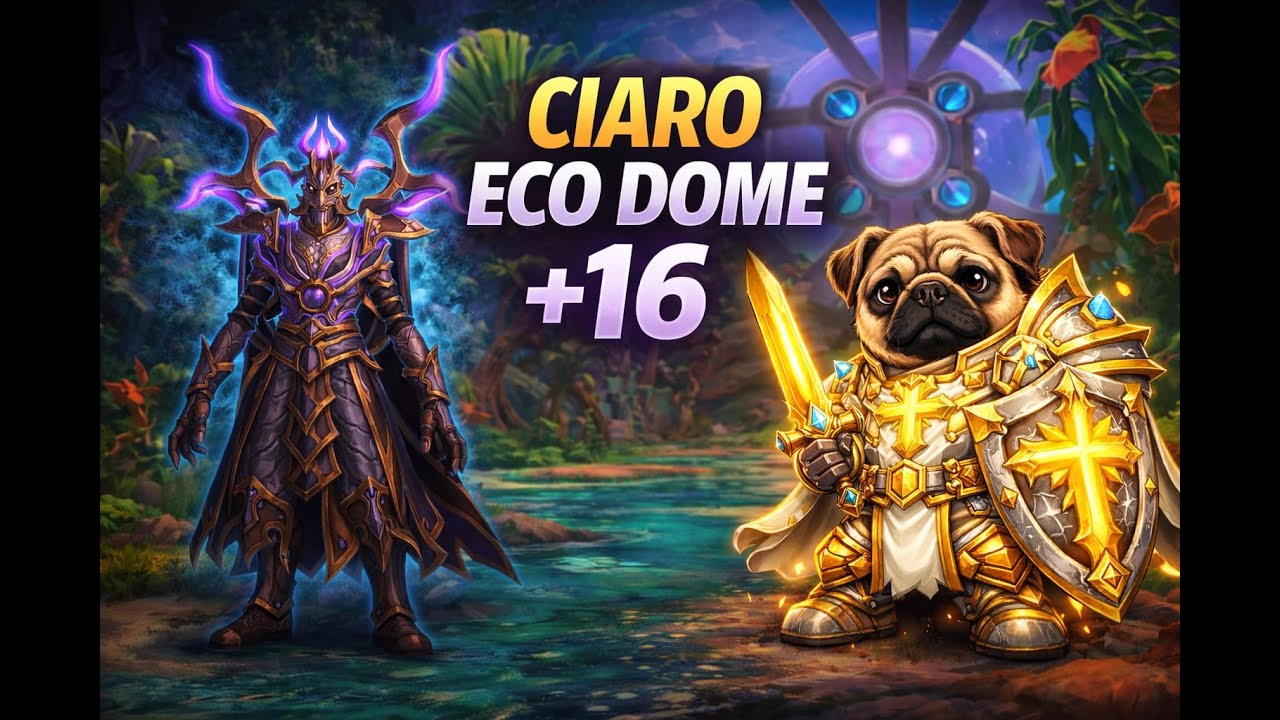 Fast Eco-Dome M+16 Ciaro's Paladin-Tank PoV