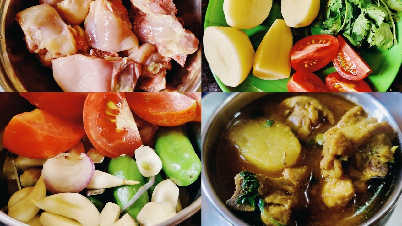 আলু দিয়ে মুরগির ঝোল বানানোর সেরা পদ্ধতি ! How to make chicken curry ! Best chicken curry recipe 
