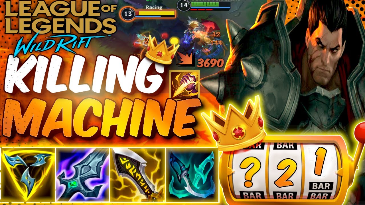 DARIUS FULL ATTACK SPEED + CRIT BUILD IN WILD RIFT  | DARIUS KILLING MACHINE IN WILD RIFT