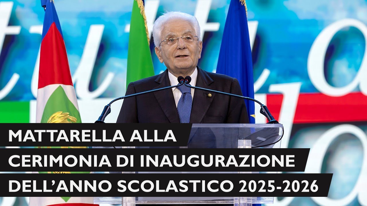 Intervento del Presidente Mattarella all'inaugurazione dell&rsquo;anno scolastico 2025-2026