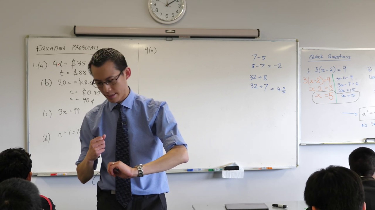 Solving Equation Problems (3 of 3: Translating to an equation)