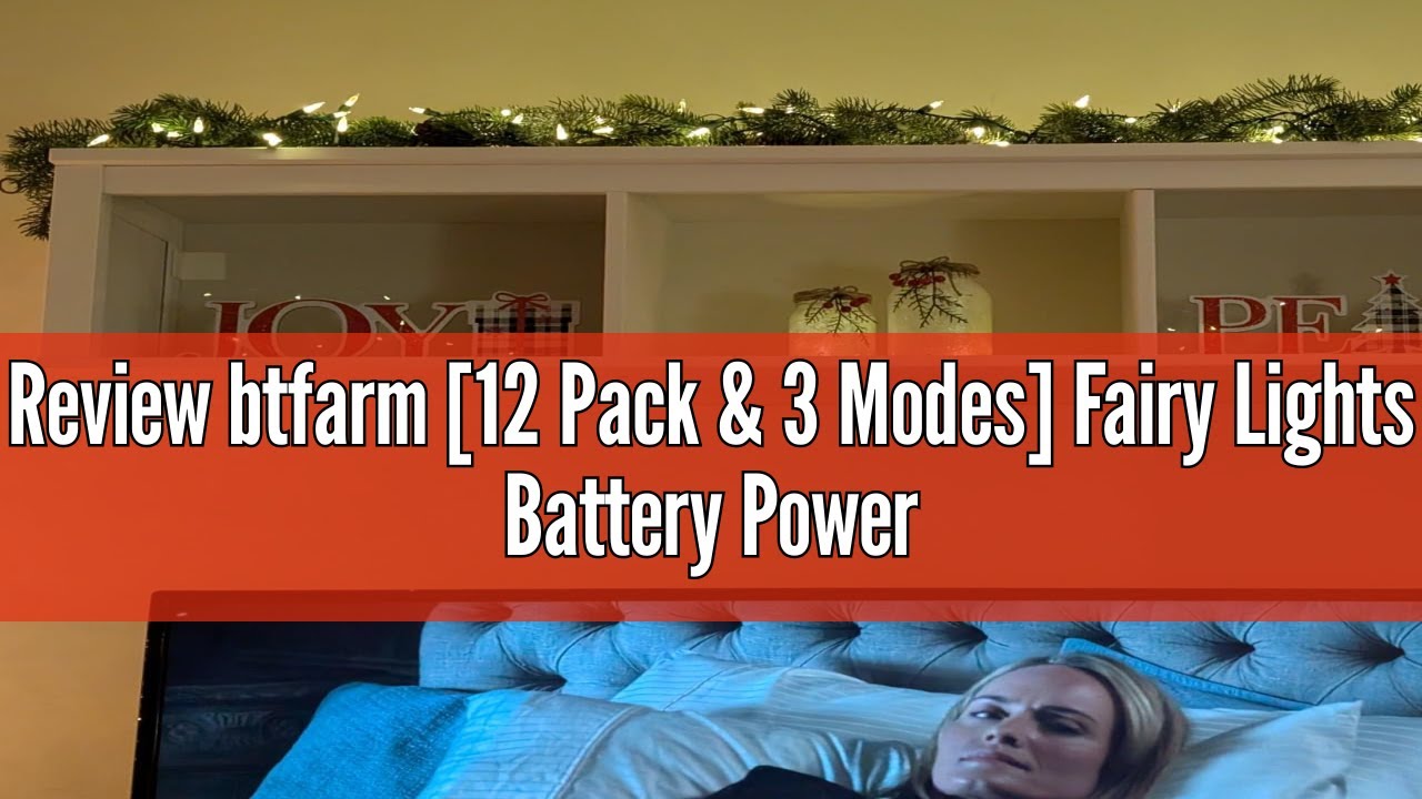 Review btfarm [12 Pack & 3 Modes] Fairy Lights Battery Powered 7FT 20LED Twinkle Lights Battery Mini
