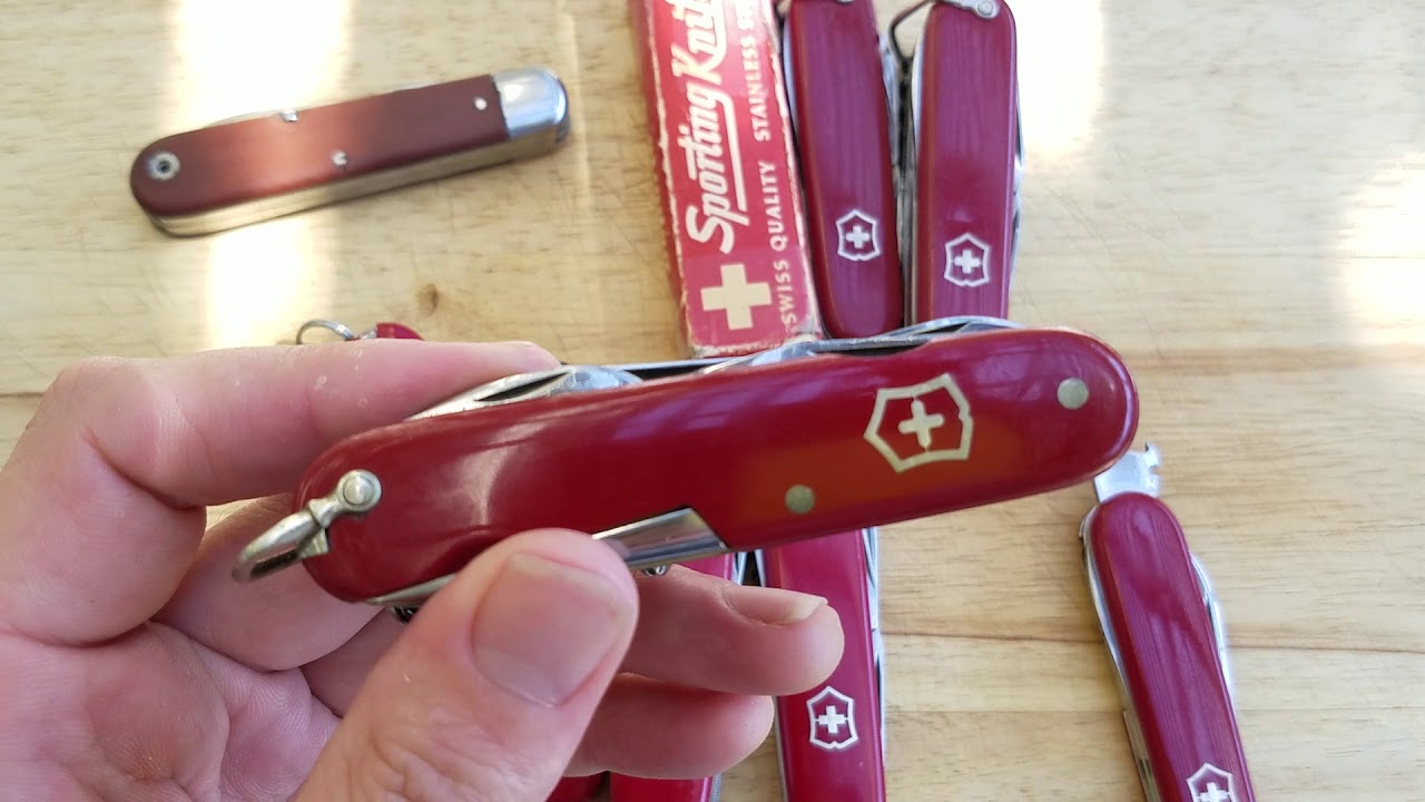 Some vintage Swiss Army Knives