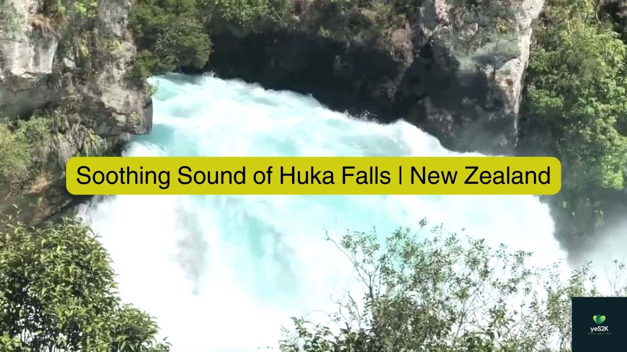 Soothing Sound of Huka Falls | New Zealand | Waterfall Sound for Stress Relief, Sleep and Relaxation