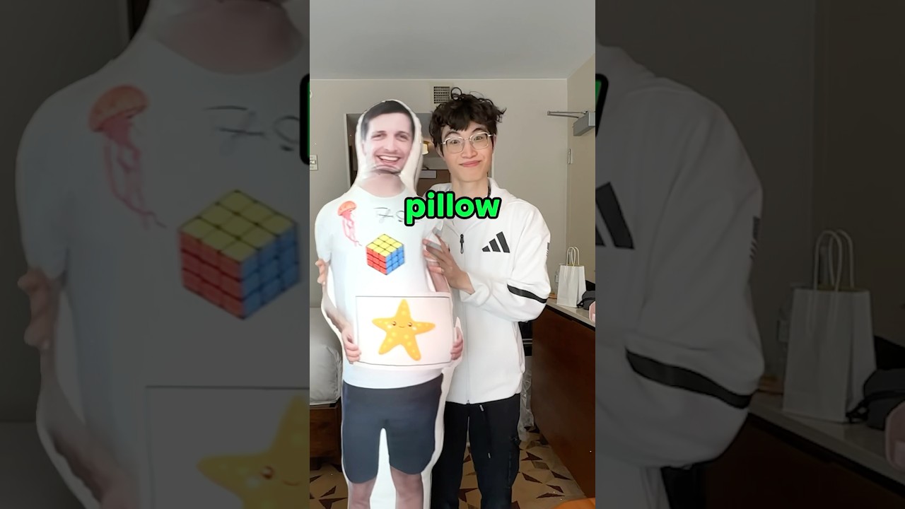 What is he going to do this body pillow? 🤔