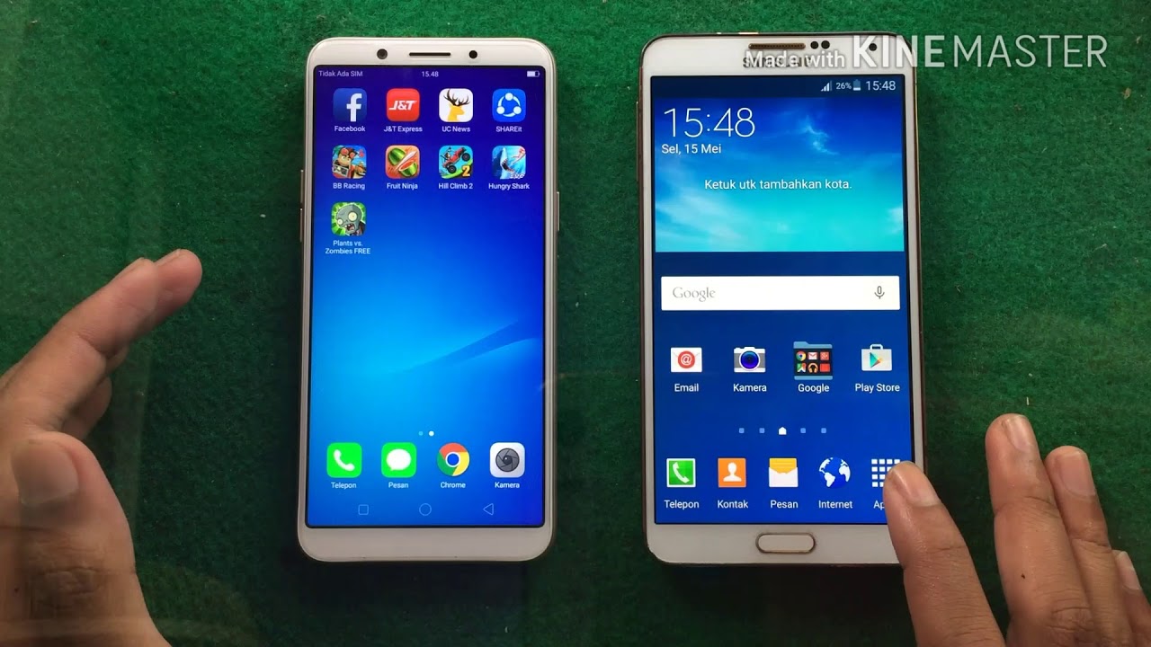Oppo A83 vs Samsung galaxy note 3 speed test