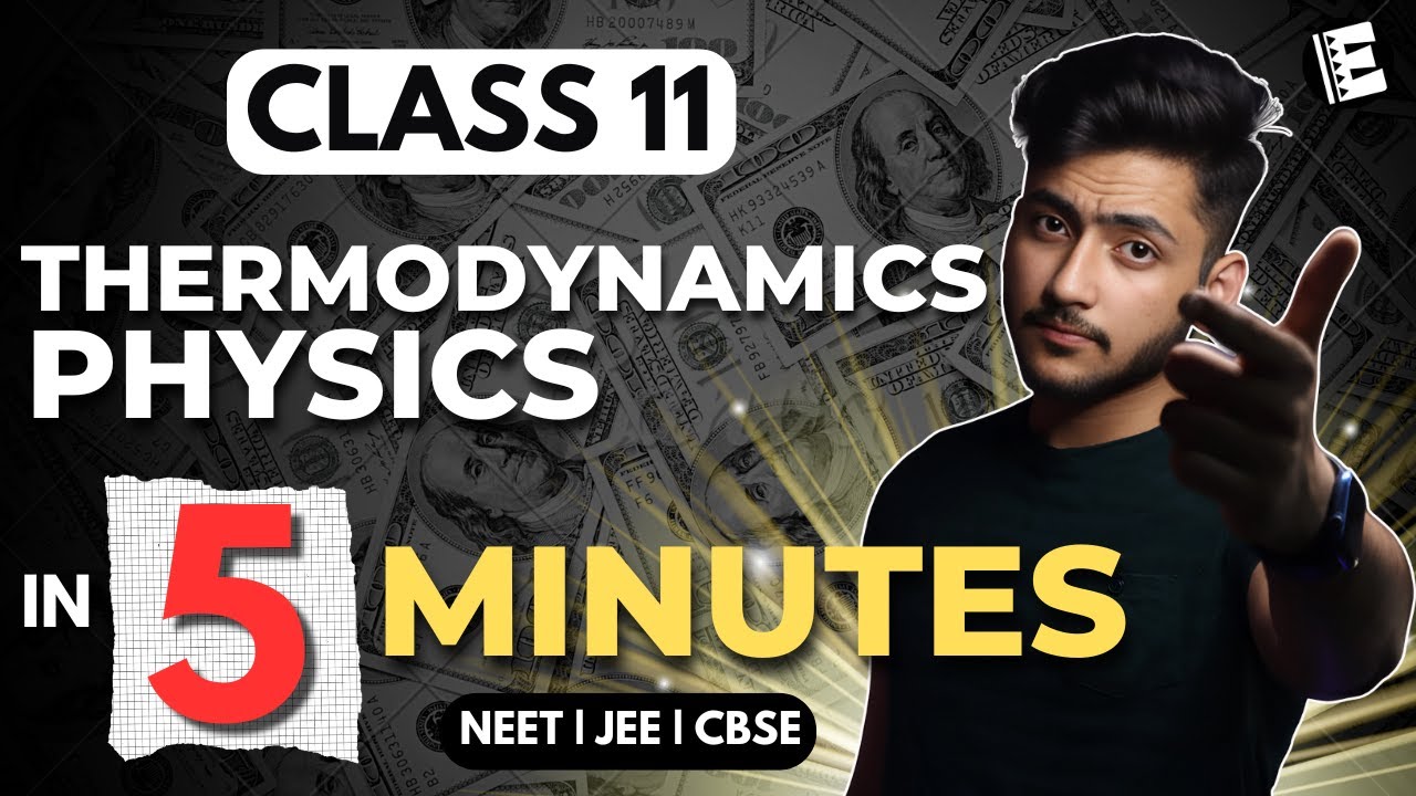 Thermodynamics Class 11 Physics  In 5 Minutes | Quick Revision | NEET, JEE & CBSE | Physics