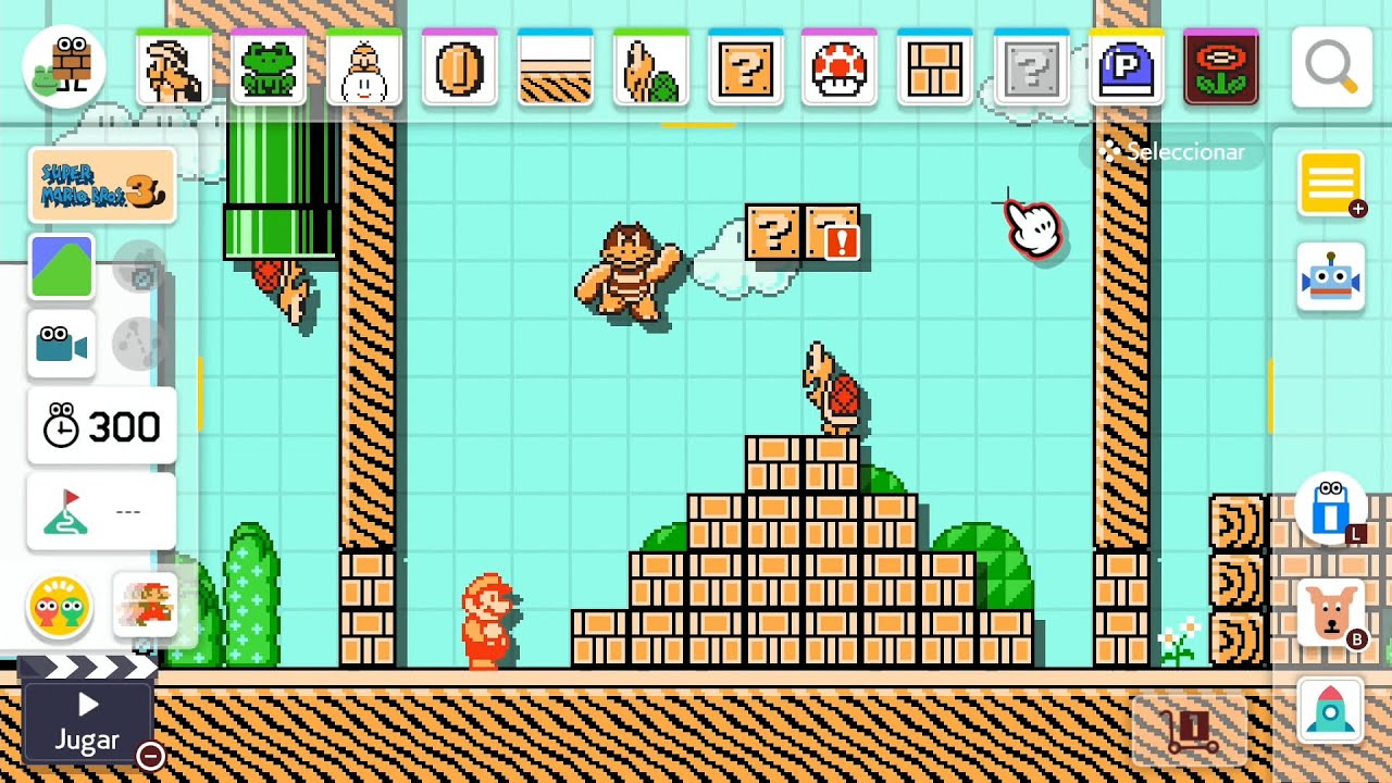 SUPER MARIO MAKER 2 / Editor de niveles de Nintendo Switch | Una de tortugas y bloques de Mario 3