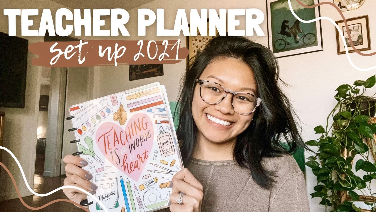 TEACHER PLANNER SET UP 2021 | plan w me & happy planner unboxing!