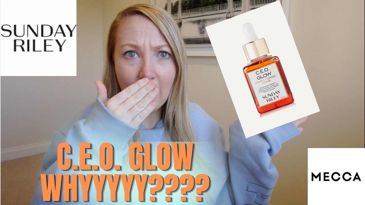 SUNDAY RILEY CEO VITAMIN C AND TURMERIC FACE OIL HONEST REVIEW - SAMPLE SIZE!!!