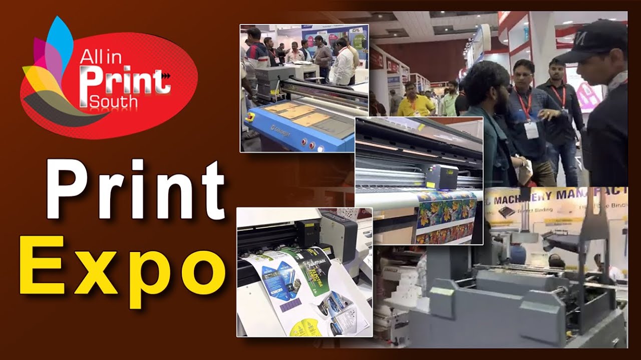 All in Print expo south Hitex exhibition center Hyderabad || Printing technology |