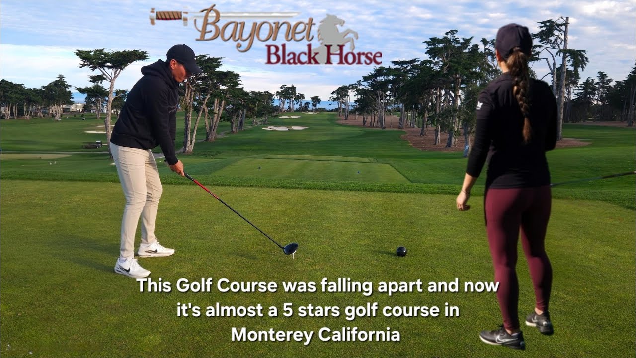 Bayonet Golf Course in Monterey CA, 1/18/2026 with Michael and Alyssa Baker