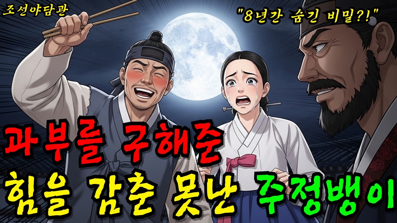 과부를 구해준 힘을 감춘 못난 주정뱅이 | 야담·민담·전설·설화·옛날이야기·조선야담관