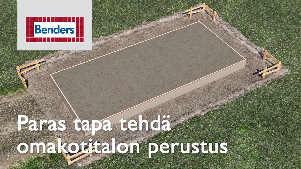 Benders sokkelielementti &ndash; paras tapa tehd&auml; omakotitalon perustukset