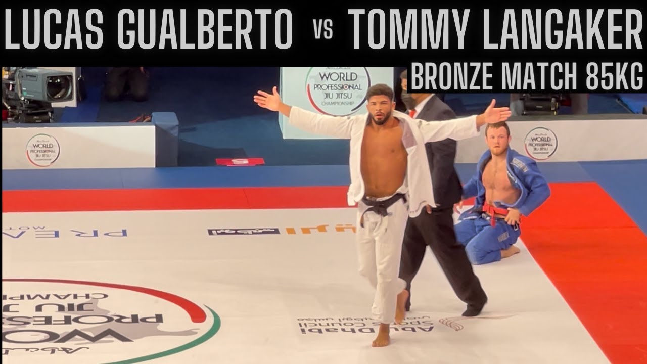 Lucas Gualberto vs Tommy Langaker- Bronze match 85kg Abu Dhabi World Professional Jiu Jitsu 2021.